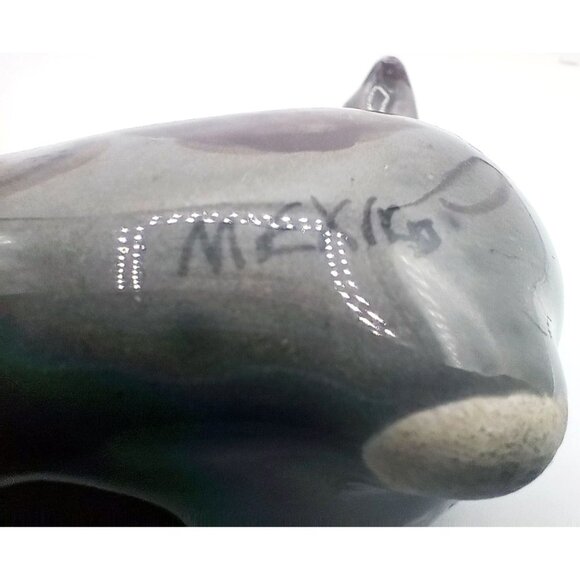 Tonala Bird Hand Painted Mexican Pottery Vintage Folk Art 4.25 Inch Clay 1960s - Picture 15 of 16